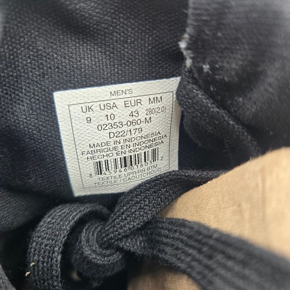 Palladium Baggy Men's Turn-down 02353-060-M Black/Black Canvas Combat Boots 10 - Picture 6 of 10